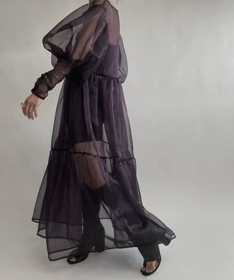 【RE;CIRCLE】 RE Sheer Purple One-piece / 220721-001