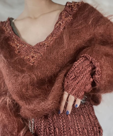 【USED】    Mohair Knit Top/211216-021