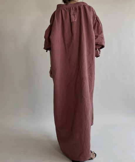 【RE;CIRCLE】RE Dyed French Mattress Cover One-piece -Santa Fe Pink- / 220512-013
