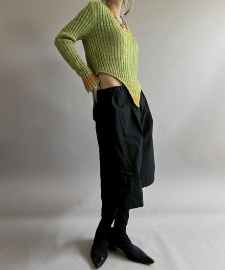 【RE;CIRCLE】 RE Rib Knit Leotard Top / 260416-014