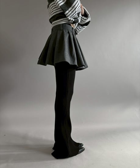 【RE;CIRCLE】 RE Suit Wrap Skirt Mini / 260129-013
