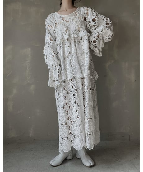 【RE;CIRCLE】 RE Crochet L/S One-piece④/20220317-024