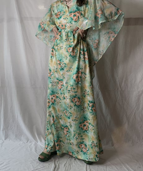 【USED】 Flower Patterned N/S Dress/210630-033