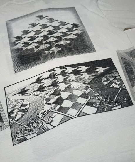 【USED】 Made in USA 90's SOFTEE M.C. ESCHER T-Shirt /250621-028