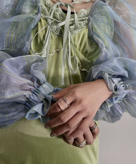 【RE;CIRCLE】 RE Sheer Striped Bolero / 220721-002