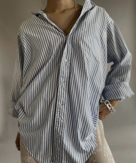 【USED】 made in USA Brooks Brothers L/S Strip Shirt /230608-008