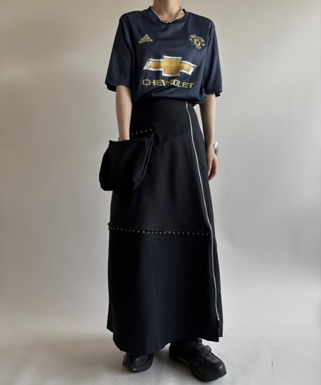 【RE;CIRCLE】 RE Suit Asymmetry Long Skirt/ 250717-016