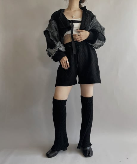【RE;CIRCLE】 RE Alan Knit Bolero Black / 221006-011