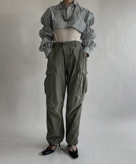 【RE;CIRCLE】 RE Short Striped Shirt / 220609-003