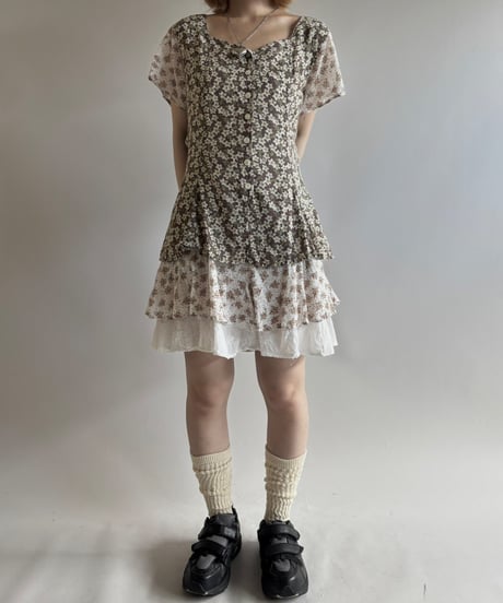 【USED】 Flower pattern One-Piece / 250816-015