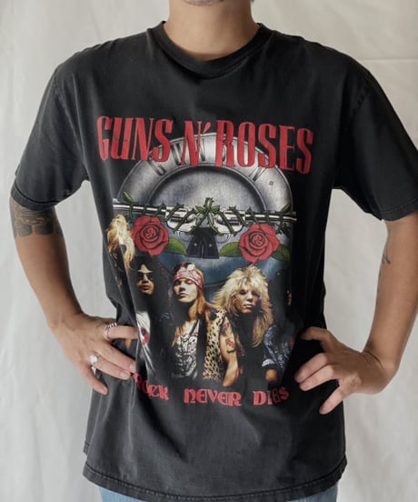 【USED】  S/S T-shirt GINS N' ROSE/210825-001