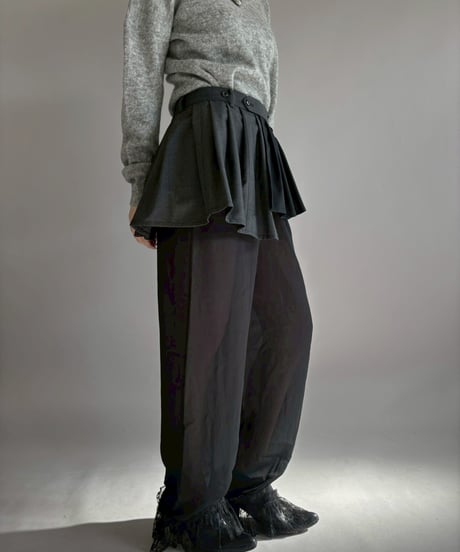 【RE;CIRCLE】 RE Suit Wrap Skirt Mini / 260129-008