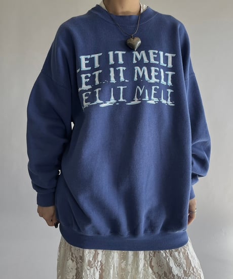 【USED】  Lee 90's LET IT MELT Sweat Top /241019-015