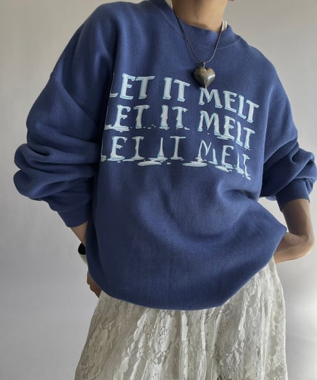 【USED】  Lee 90's LET IT MELT Sweat Top /241019-015