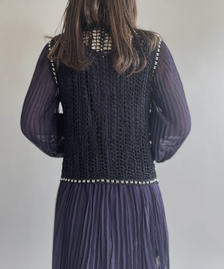 【USED】 Crochet Vest / 220430-017