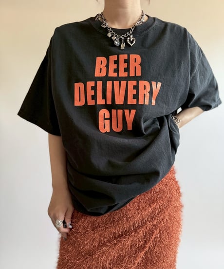 【USED】  Made in USA DELTA BEER DELIVERY GUY T-Shirt/250510-054