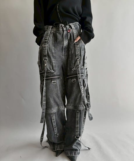 【USED】 TRIPPPRS X-Strap Paint Fog Wash Denim / 251018-009