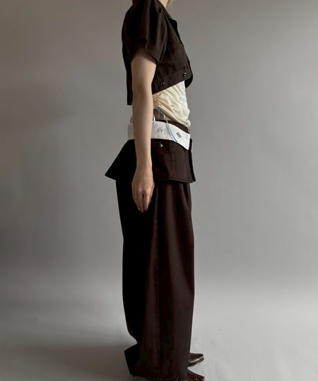 【Chinatsu Aoyama】 RE Makers Shirt Brown / 260702-030