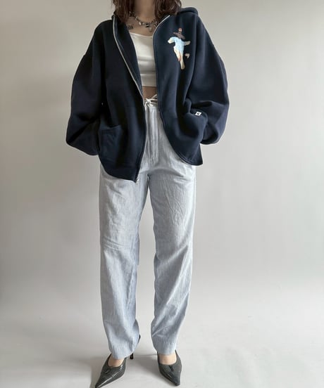 【USED】 END IS NEAR Russell Athletic L/S Zip Parka /250329-016