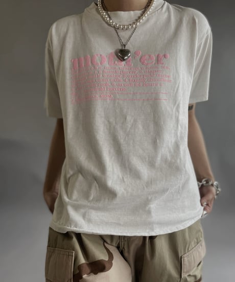 【USED 】 90's ONEITA Moth'er T-Shirt /240505-005