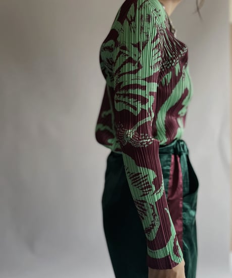 【USED】  Poly Long Sleeved Top / 220924-016