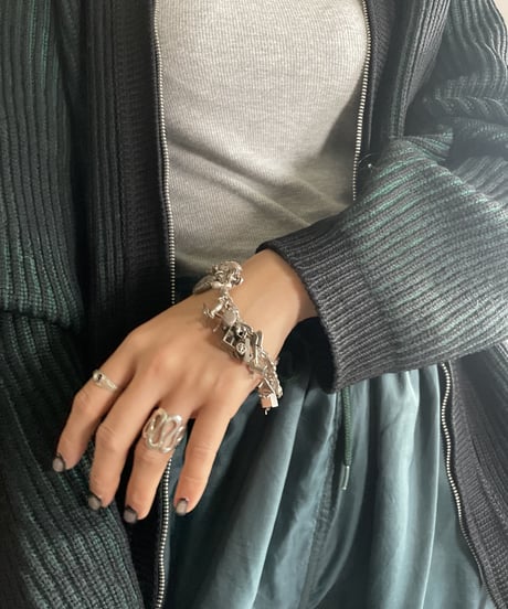 【USED】 Silver 925 Charm Bracelet / 221217-038