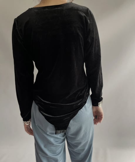 【USED】  Velor L/S Leotard Top / 231202-019