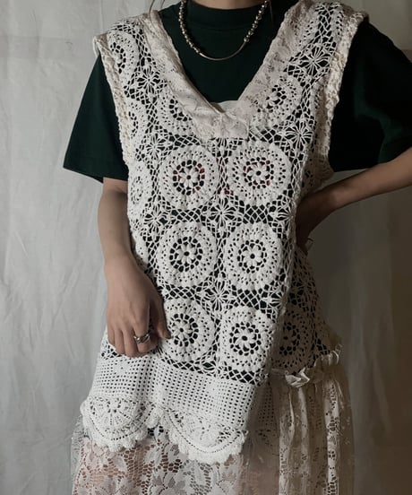 【RE;CIRCLE】 RE Lace N/S One-piece①/210714-005