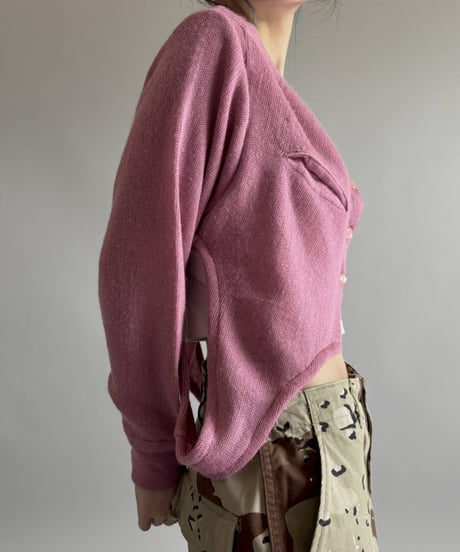 【RE;CIRCLE】 RE Deformed Acrylic Cardigan / 260312-007