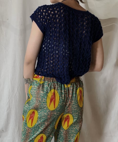 【USED】 Crochet Knit Top/210428-011