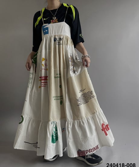 【RE;CIRCLE】RE Eco-Friendly Bag Camisole Long One-piece / 240418