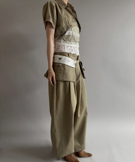 【Chinatsu Aoyama】 RE Makers Shirt Khaki / 260702-005