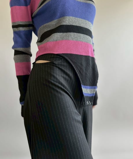 【RE;CIRCLE】 RE Rib Knit Leotard Top / 260416-002
