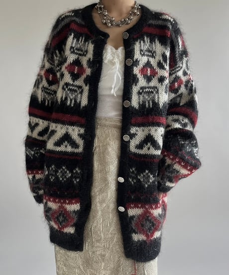 【USED】 Woolrich Mohair Knit Cardigan /241228-006