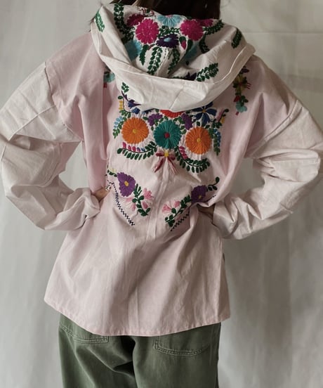 【RE;CIRCLE】 Remake Embroidery Ethnic Mexican Parker②/210906-018
