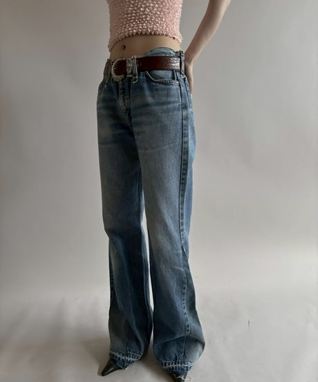【USED】J Bush Hollywood Creathions Flare Denim Pants/250816-010