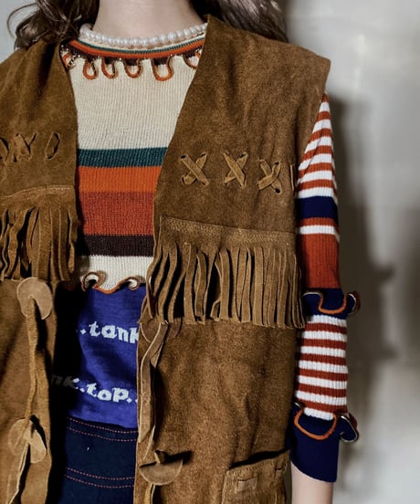 【USED】 Suede Vest  / 201125-004