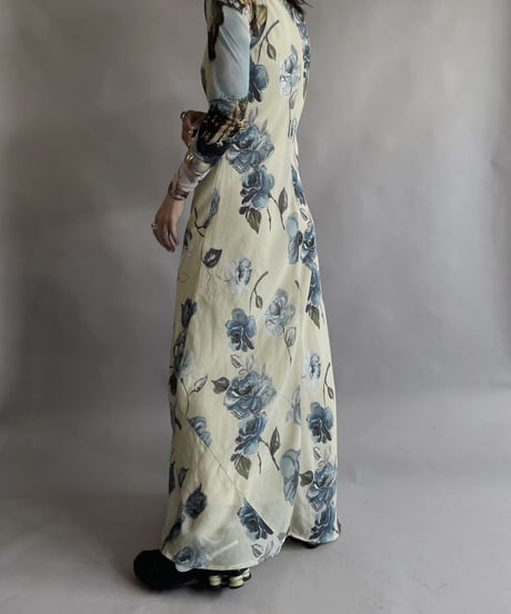 【USED】 Flower Pattern sleeveless One-piece / 230527-020