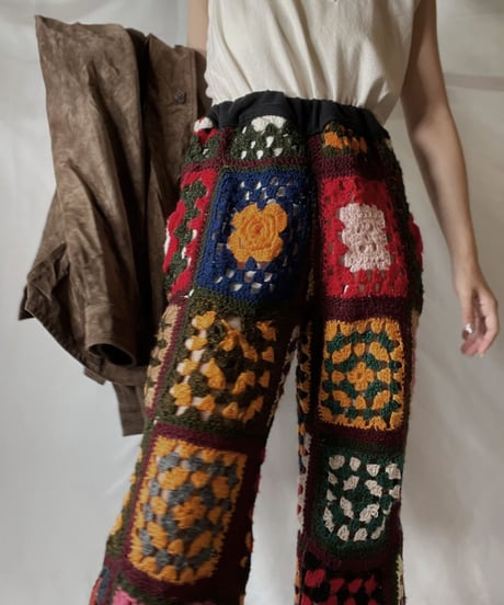 【RE;CIRCLE】 RE Granny Knit Pants/210917-002