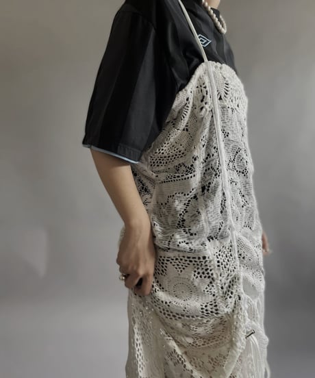 【RE;CIRCLE】 RE Crochet Patch Code Camisole One-Piece / 240509-003