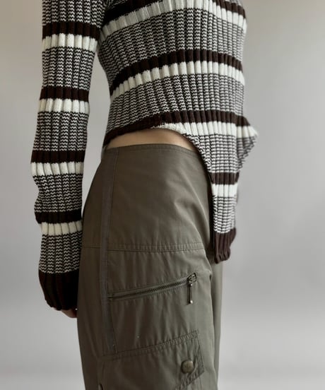 【RE;CIRCLE】 RE Rib Knit Leotard Top / 260416-009