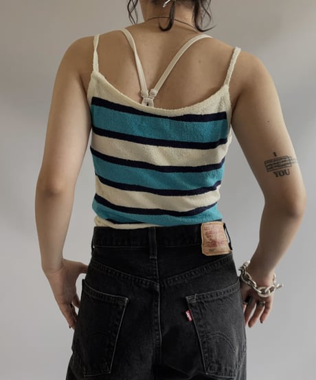 【USED】 Strip Camisole Top / 230819-035