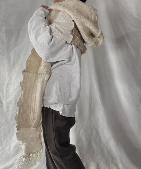 【RE;CIRCLE】 RE Alan Knit Muffler① /211223-001