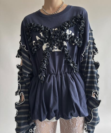 【RE;CIRCLE】 RE Mellow L/S Ribbon Top/ 250710-019