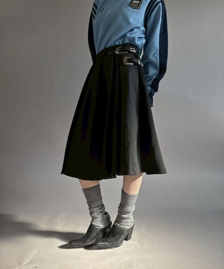 【RE;CIRCLE】 RE Suit Pleats Wrap Skirt/ 260108-012