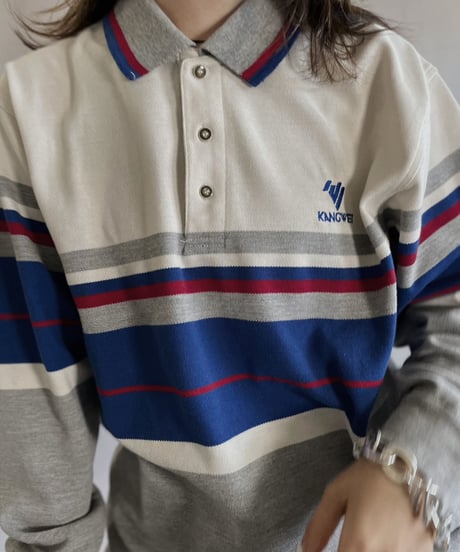 【USED】    Knncwel L/S Polo Shirt / 230610-005