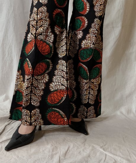 【RE;CIRCLE】 RE African Batik Flare Pants④/210428-015