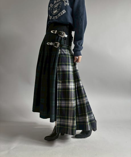 【RE;CIRCLE】 RE Kilt Long Skirt / 260108-006