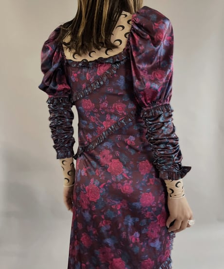 【USED】 Poly Flower Patterned One-piece / 230401-002