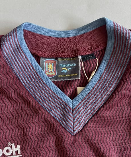 【USED】 97~98's Reebok Aston Villa Soccer Shirt / 260530-004